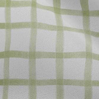 Watercolor Staggered Grid Chiffon