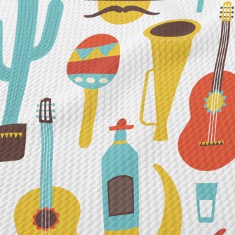 Dazzling Mexican Music Birdseye Piqué