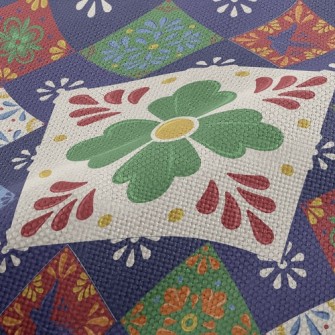 Mosaic Children&#39;s Flowers Performance Linen