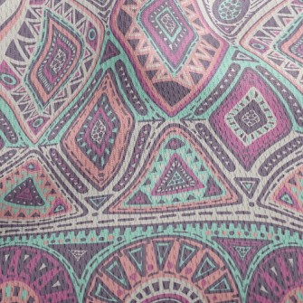 Magic Ethnic Style Athletic Mesh Flat Back