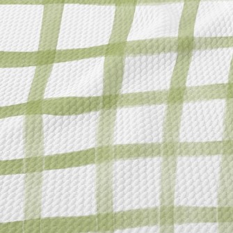 Watercolor Staggered Grid Birdseye Piqué