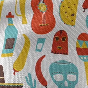 Dazzling Mexican Music Waterproof Canvas