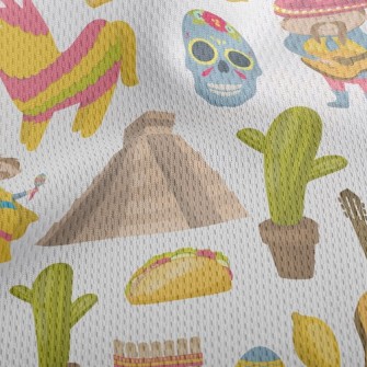 Mexican Cultural Customs Athletic Mesh Flat Back