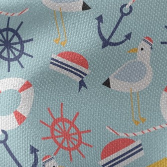 Seagull Sailor Hat Telescope Waterproof Canvas