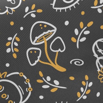 Scary Weird Poisonous Mushroom Twill