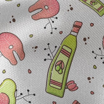 Olive Oil Pan-seared Salmon Waterproof Canvas