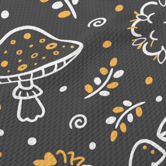 Scary Weird Poisonous Mushroom Birdseye Piqué