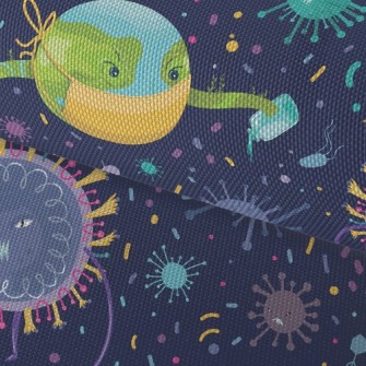 Earth Eliminates Viruses Waterproof Oxford
