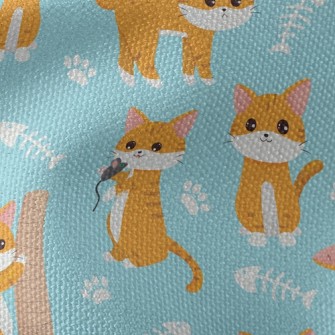 Various Playing Cats Waterproof Canvas