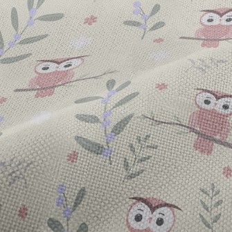Daze Owl In Tree Performance Linen