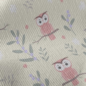 Daze Owl In Tree Standard Corduroy