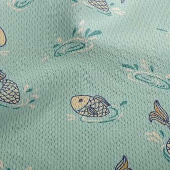 Jumping Fish Athletic Mesh Flat Back