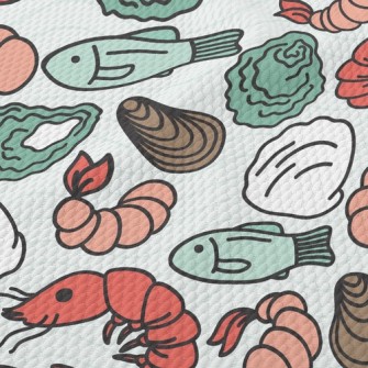 Deep Sea Lobster Shellfish Birdseye Piqué