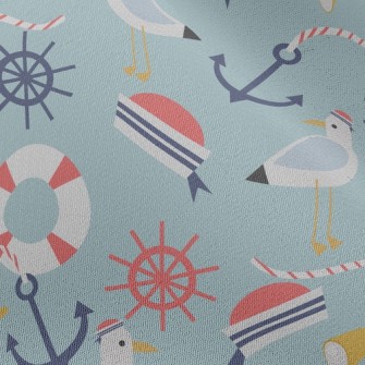 Seagull Sailor Hat Telescope Chiffon