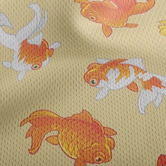 Healthy Fat Goldfish Athletic Mesh Flat Back