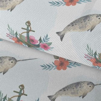 Cute Swordfish And Anchor Waterproof Oxford