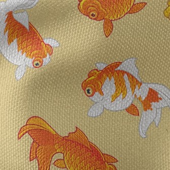 Healthy Fat Goldfish Waterproof Canvas