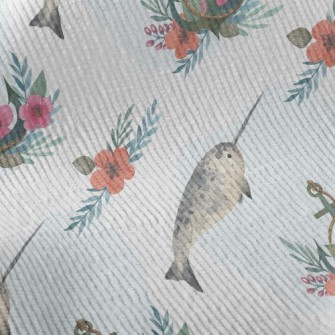 Cute Swordfish And Anchor Standard Corduroy