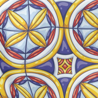 Circle Oval Strip Stretch Ponte