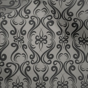 Mysterious Curved Damask Micro Fleece