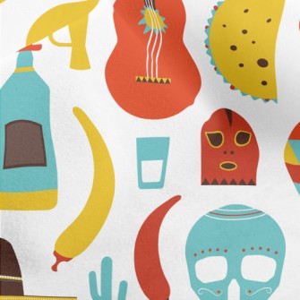 Dazzling Mexican Music Micro Fleece