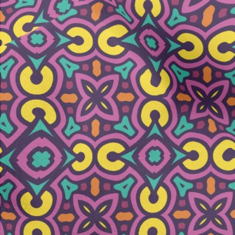Stacked Geometric Damask Micro Fleece