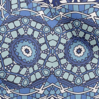 Mysterious Mosaic Damask Micro Fleece