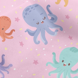 Colorful And Cute Octopus Micro Fleece