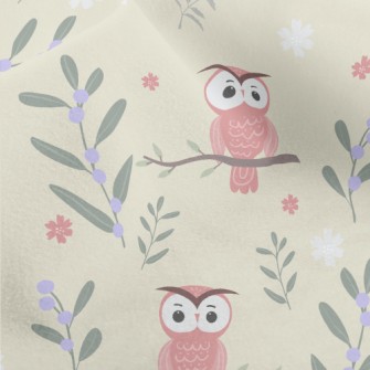 Daze Owl In Tree Micro Fleece