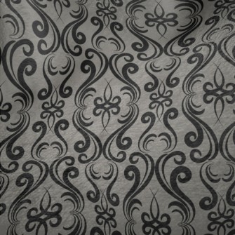 Mysterious Curved Damask Minky