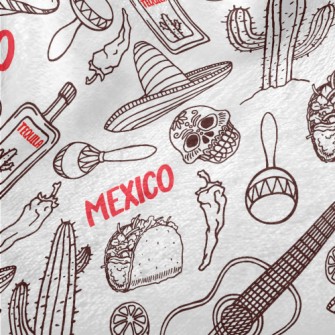 Mexican Passion Music Minky