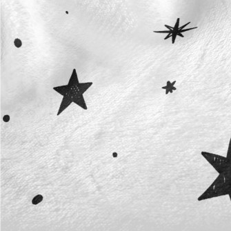 Shiny Doodle Stars Minky