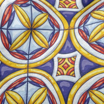 Circle Oval Strip Minky