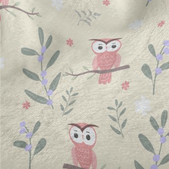 Daze Owl In Tree Minky