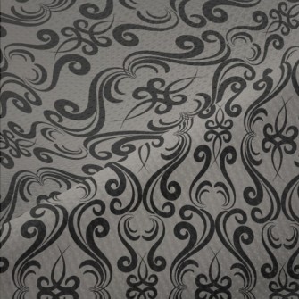Mysterious Curved Damask Piqué