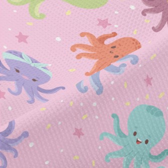 Colorful And Cute Octopus Piqué