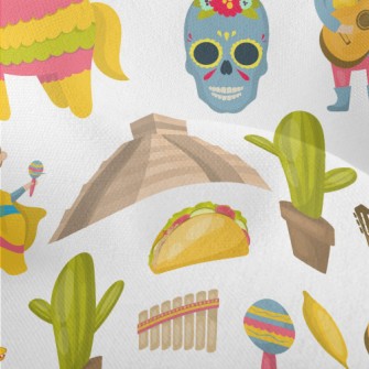 Mexican Cultural Customs Lightweight Performance Linen