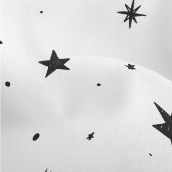 Shiny Doodle Stars Lightweight Performance Linen