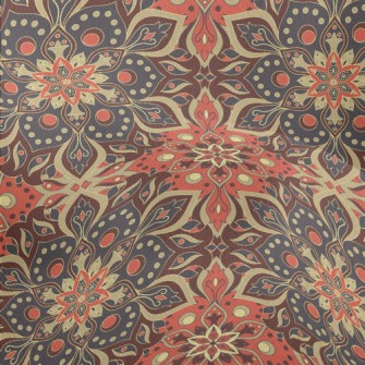 Bright Magical Flowers Lightweight Performance Linen