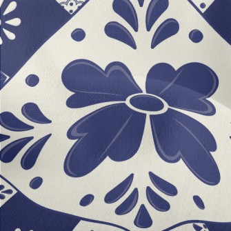 Simple And Elegant Tile Flower Lightweight Performance Linen