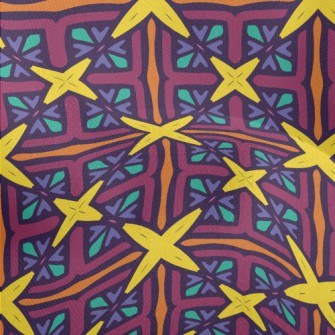 Mosaic Glass Decoration Lightweight Performance Linen