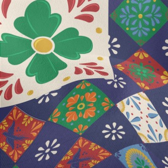 Mosaic Children&#39;s Flowers Lightweight Performance Linen