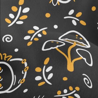 Scary Weird Poisonous Mushroom Lightweight Performance Linen