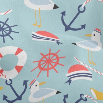 Seagull Sailor Hat Telescope Lightweight Performance Linen