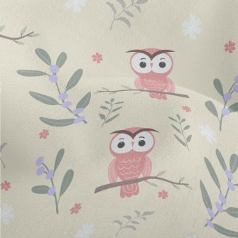 Daze Owl In Tree Lightweight Performance Linen