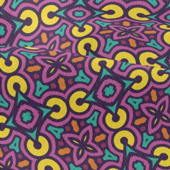 Stacked Geometric Damask Modern Jersey