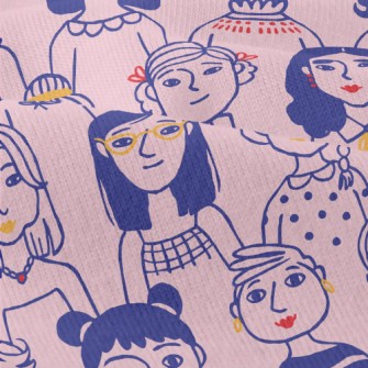 Smiling Girl Woman Modern Jersey