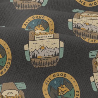 Beautiful Mountain Camping Modern Jersey
