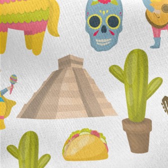 Mexican Cultural Customs Jersey Backed Fleece