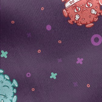 Scary Virus Doll Jersey Backed Fleece